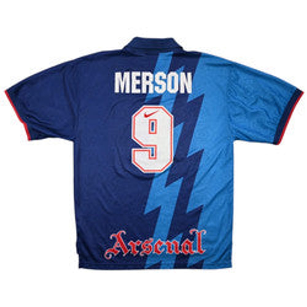 Maillot Arsenal Extérieur Nike 1995-96 Merson Vintage JVC