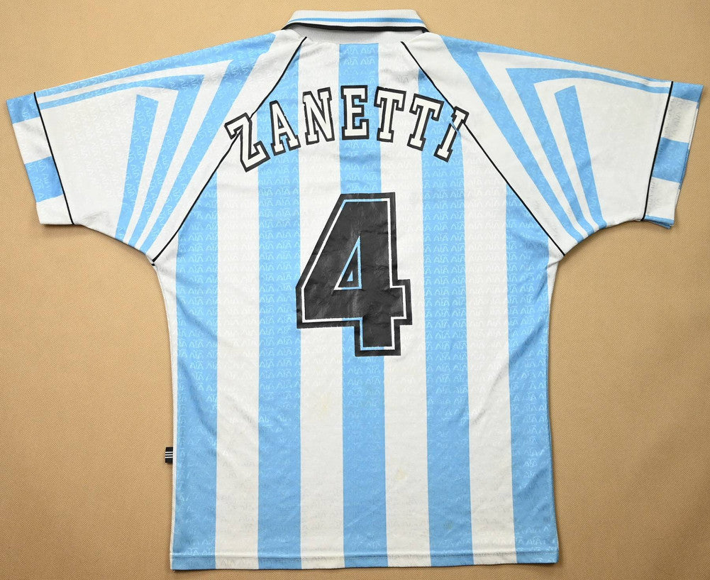Maillot Argentine 1996-98 Adidas Zanetti Domicile Vintage