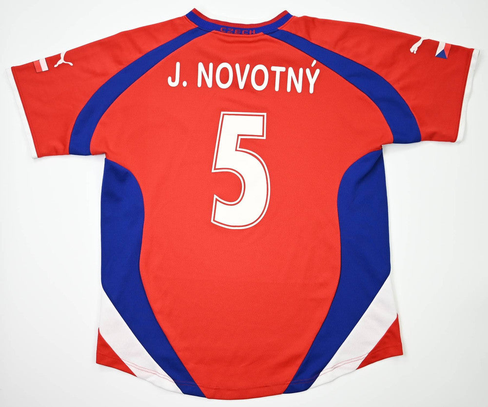 Maillot République Tchèque Domicile Puma 2000-02 Novotný vintage