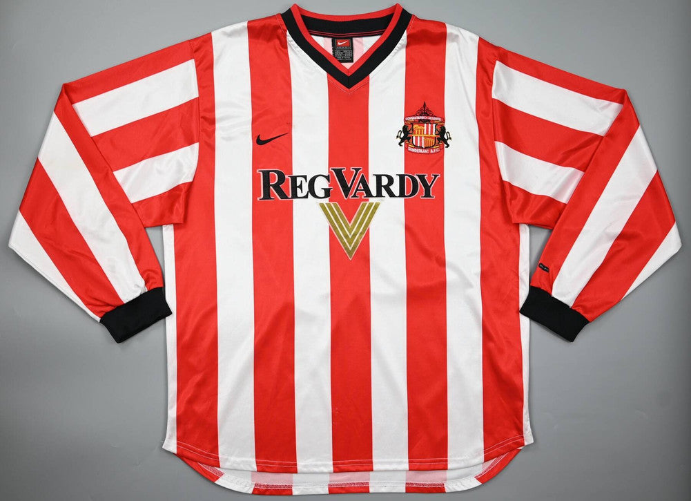 Maillot Sunderland Domicile Nike 2000-02 Vintage Manches Longues