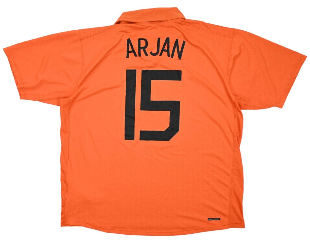 Maillot Pays-Bas Extérieur Nike 2006-2008 Vintage XXL Arjan