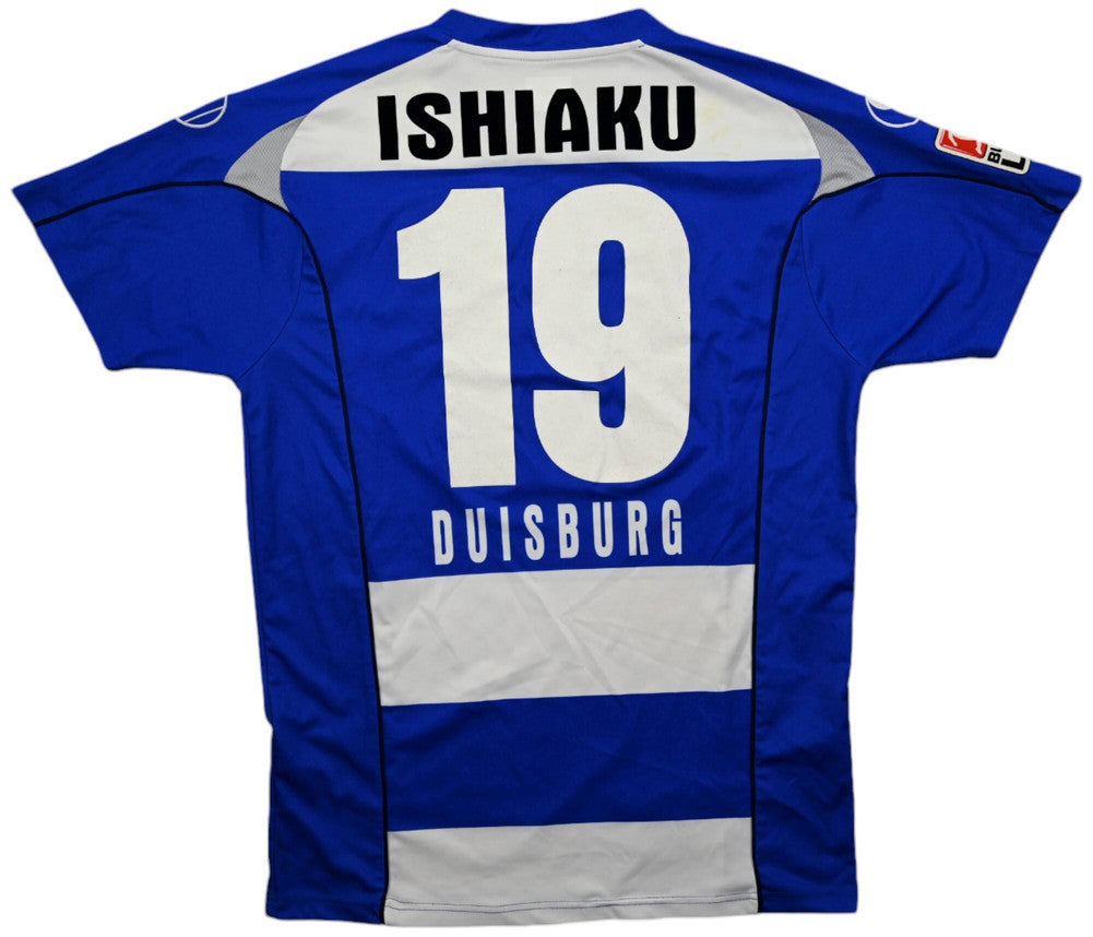 Maillot MSV Duisburg 2007-08 Uhlsport Ishiaku Domicile vintage
