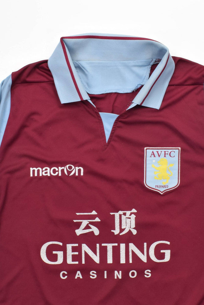 Maillot Aston Villa Domicile 2012-13 Macron Lowton vintage