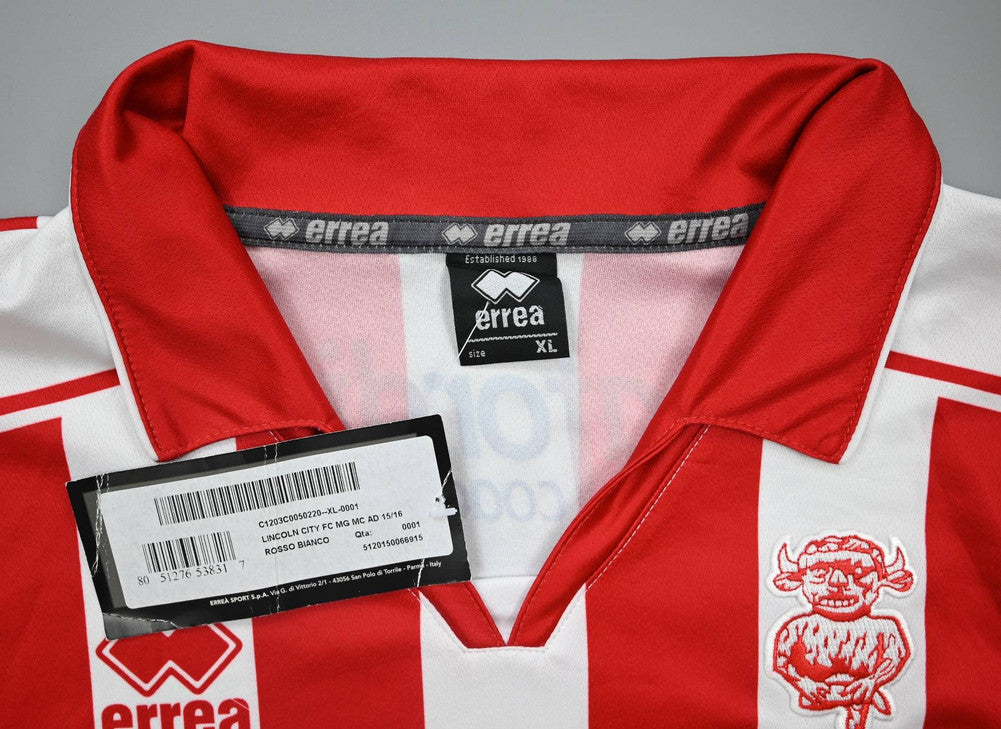 Maillot Lincoln City Domicile 2015-16 Errea Vintage Neuf