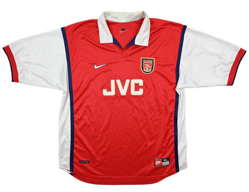 Maillot Arsenal Domicile Nike 1998-99 Vintage JVC — XL