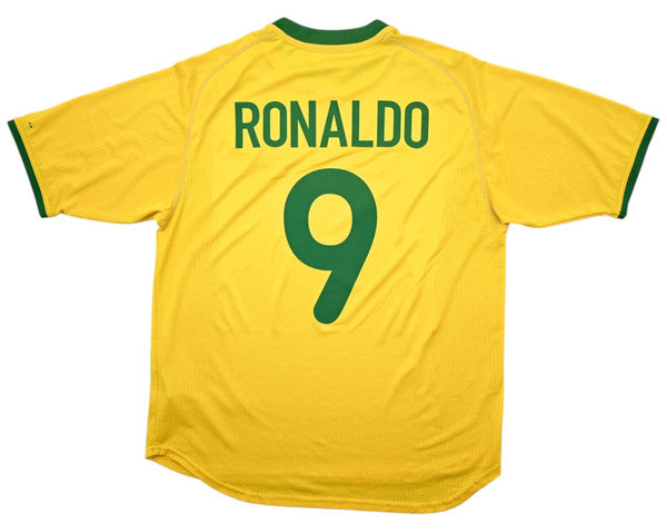 Maillot Brésil Domicile Nike 2000-02 Ronaldo vintage 9/10