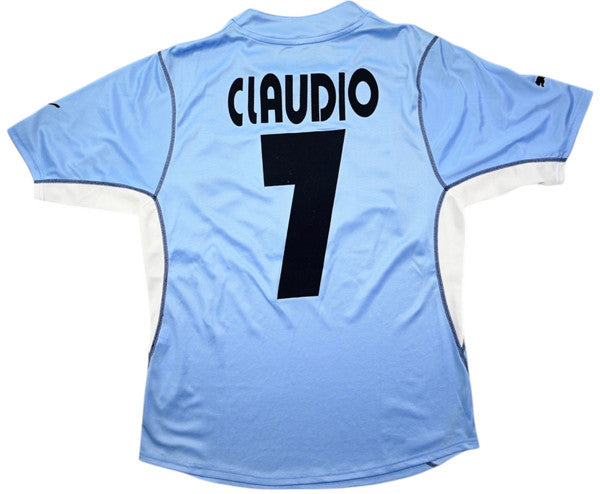 Maillot Lazio Domicile 2001-02 Puma Siemens Mobile vintage