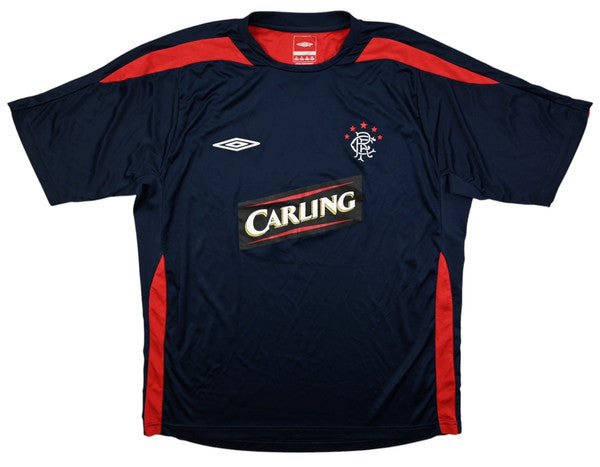 Maillot Extérieur Glasgow Rangers 2006-07 Umbro Carling vintage XL