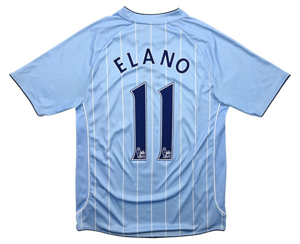 Maillot Manchester City 2007-08 Le Coq Sportif Elano vintage