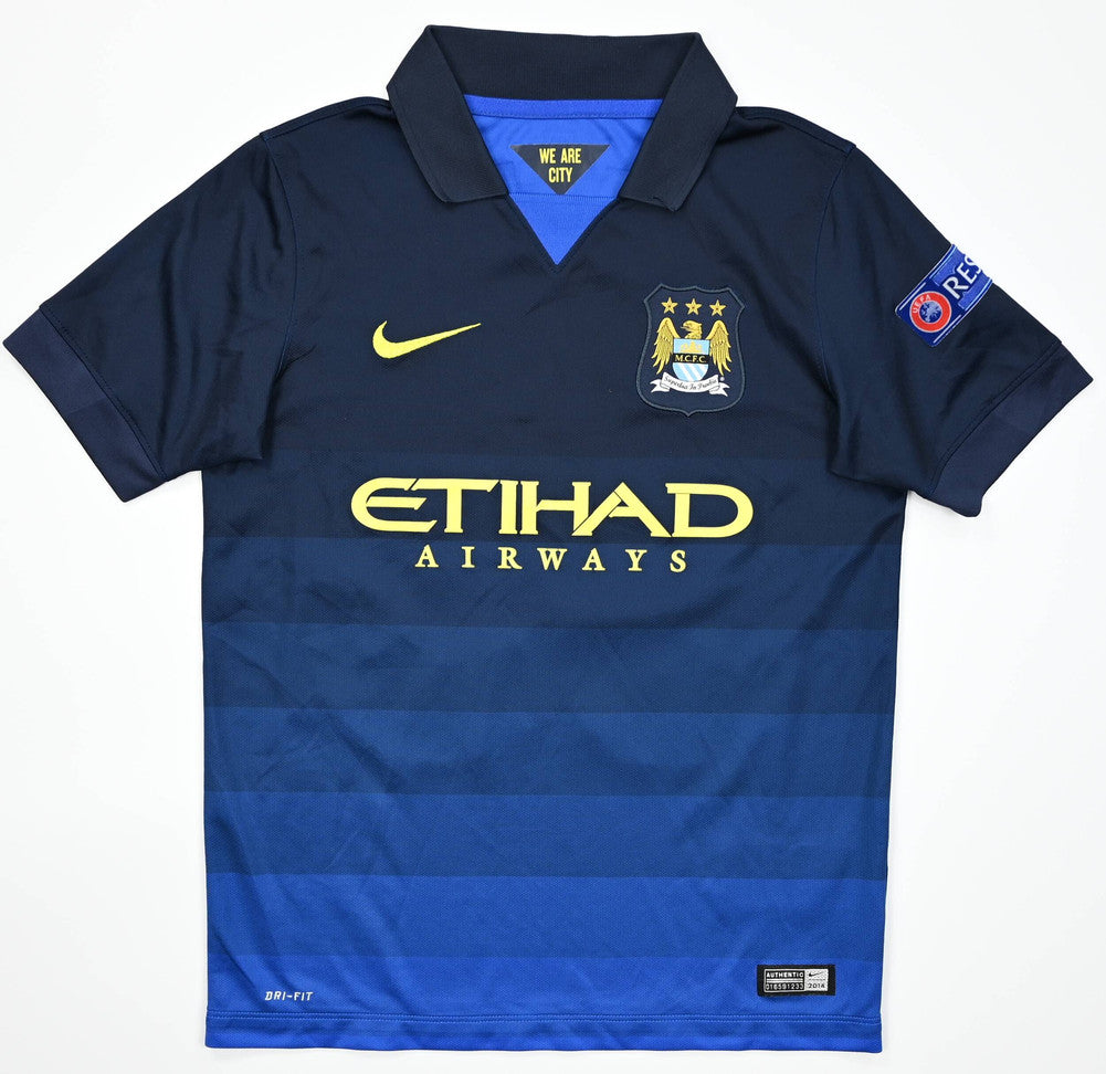 Maillot Extérieur Manchester City 2014-15 Vintage Boys 9/10
