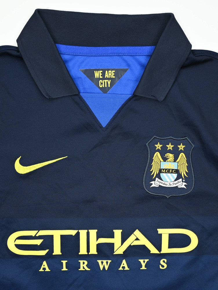 Maillot Extérieur Manchester City 2014-15 Vintage Boys 9/10