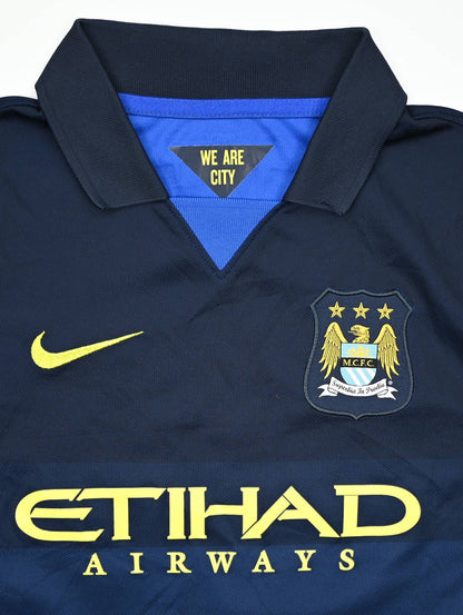 Maillot Extérieur Manchester City 2014-15 Vintage Boys 9/10