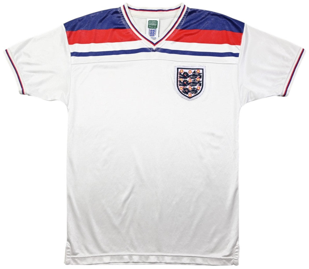 Maillot Angleterre Domicile 1980-83 Score Draw Vintage Taille M