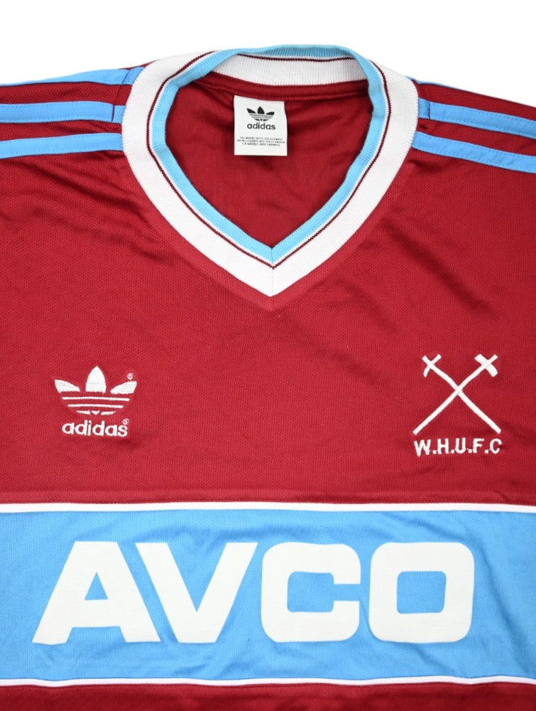 Maillot West Ham Adidas 1983-85 AVCO Vintage Domicile 4XL