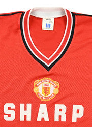 Maillot Manchester United 1984-86 Adidas SHARP Domicile vintage L