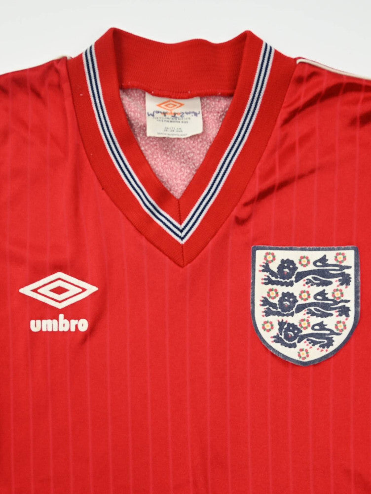 Maillot Angleterre Umbro 1984-1987 vintage Boys XS collector
