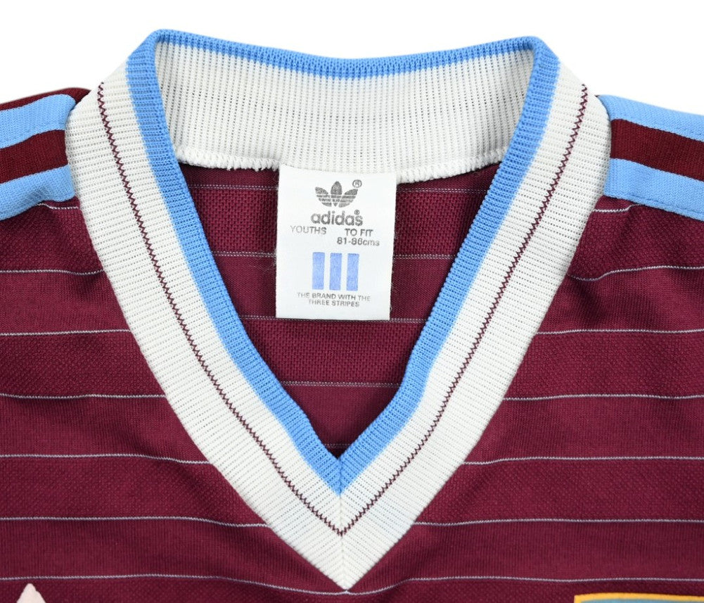 Maillot West Ham United 1985-87 Adidas Domicile Vintage Youth