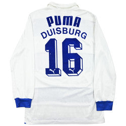 Maillot MSV Duisburg 1986-87 Domicile Puma Vintage #16 L