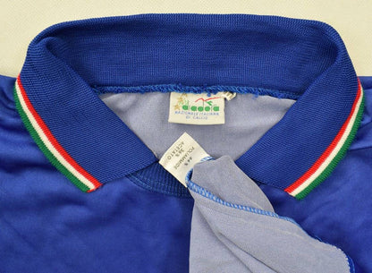 Maillot Italie Domicile Manches Longues Diadora 1986-1990 Vintage