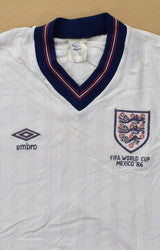 Maillot Angleterre 1986 Coupe du Monde Umbro vintage