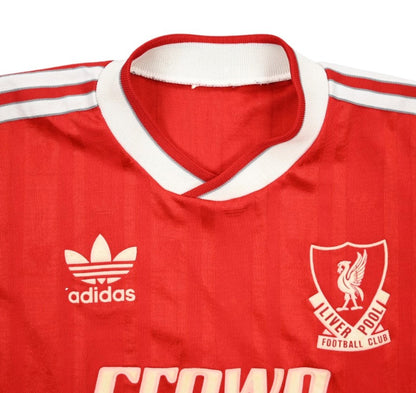 Maillot Liverpool 1987-88 Adidas Domicile Crown Paints vintage Boys