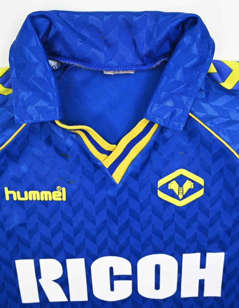 Maillot Hellas Verona 1987-89 Domicile Hummel RICOH vintage