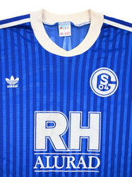 Maillot Schalke 04 1988-89 Domicile Adidas Match Issue Vintage