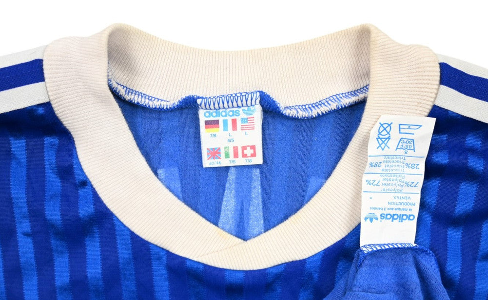 Maillot Schalke 04 1988-89 Domicile Adidas Match Issue Vintage