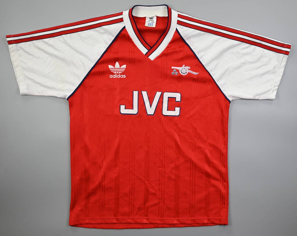 Maillot Arsenal 1988-90 Domicile Adidas JVC Vintage Collector