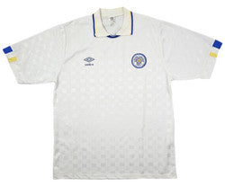 Maillot Leeds United Domicile Umbro 1988-90 Vintage L