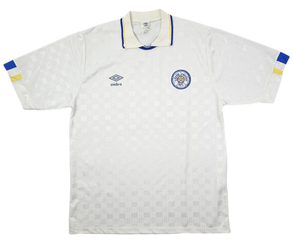 Maillot Leeds United Domicile Umbro 1988-90 Vintage L