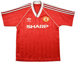 Maillot Manchester United Domicile Adidas 1988-90 vintage SHARP