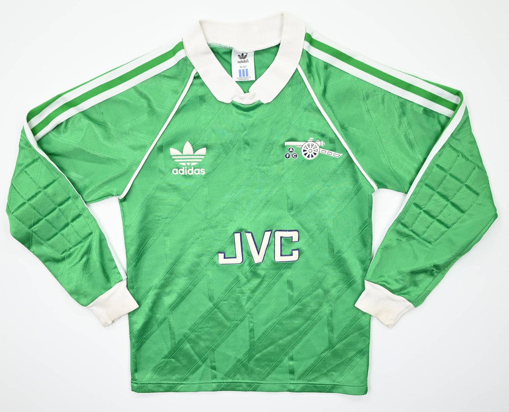 Maillot Arsenal Gardien Adidas Vintage 1989-1991 Boys S