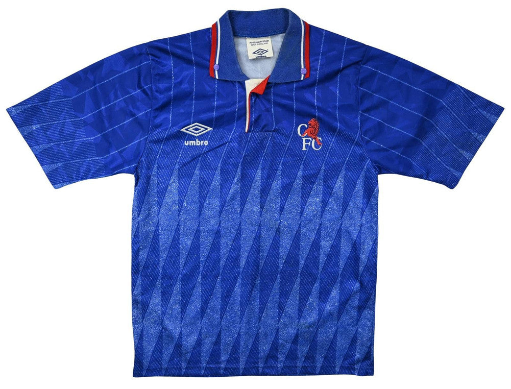 Maillot Chelsea 1989-91 Umbro Domicile Vintage L Boys
