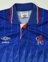 Maillot Chelsea 1989-91 Umbro Domicile Vintage L Boys