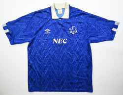 Maillot Everton 1989-91 Umbro Domicile Vintage NEC | XL
