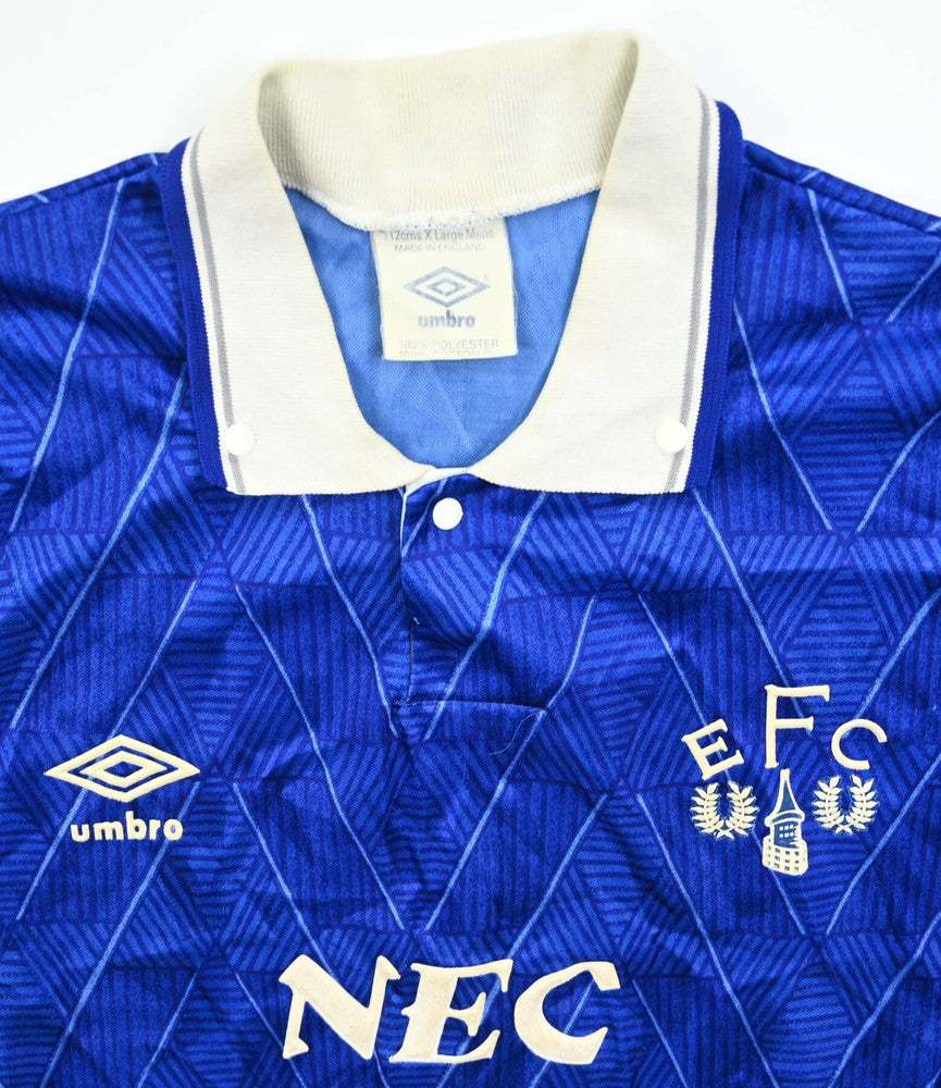 Maillot Everton 1989-91 Umbro Domicile Vintage NEC | XL