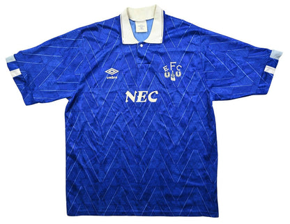 Maillot Everton 1989-91 Umbro Domicile Vintage NEC | XL