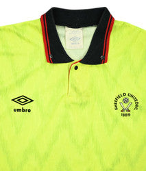 Maillot Sheffield United Extérieur Umbro 1989-91 vintage collector