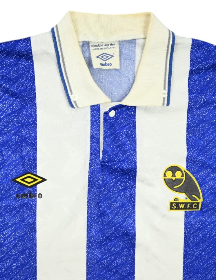 Maillot Sheffield Wednesday 1989-91 Domicile Umbro vintage XL