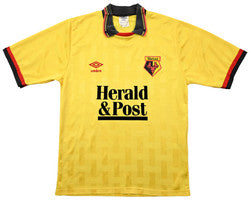 Maillot Extérieur Watford 1989-91 Umbro Vintage Herald & Post