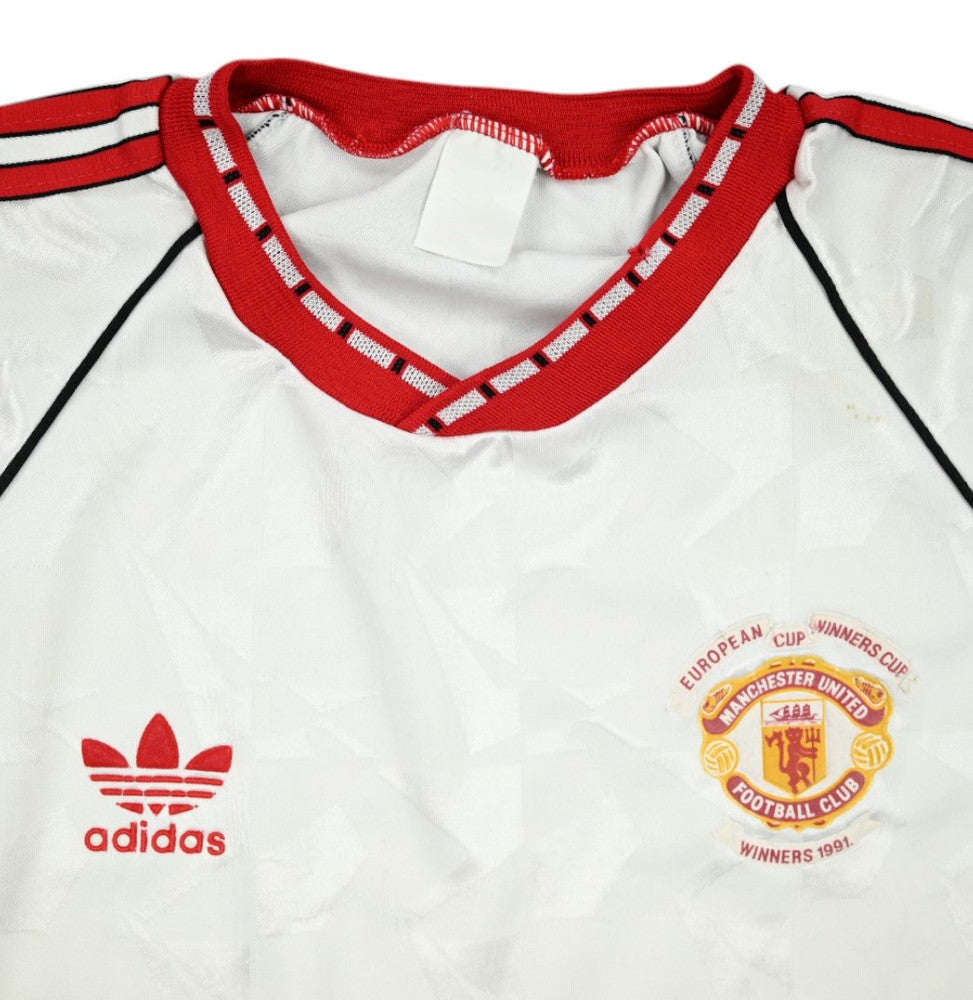Maillot Manchester United 1990-91 Finale C2 Adidas vintage L