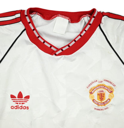 Maillot Manchester United 1990-91 Finale C2 Adidas vintage L