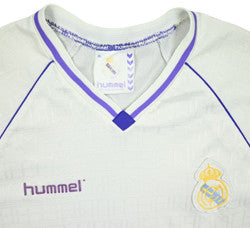 Maillot Real Madrid Domicile Hummel 1990-91 Manches Longues Vintage
