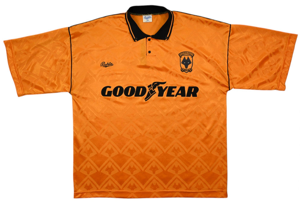 Maillot Wolverhampton Extérieur Bukta 1990-91 Vintage Goodyear