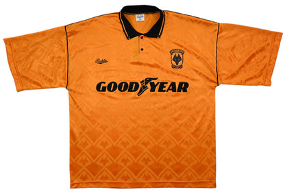 Maillot Wolverhampton Extérieur Bukta 1990-91 Vintage Goodyear