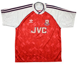 Maillot Arsenal 1990-92 Adidas Domicile JVC Vintage