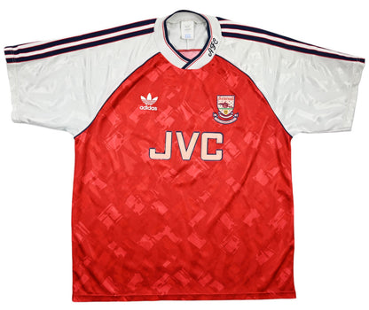Maillot Arsenal 1990-92 Adidas Domicile JVC Vintage