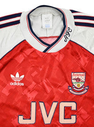 Maillot Arsenal 1990-92 Adidas Domicile JVC Vintage