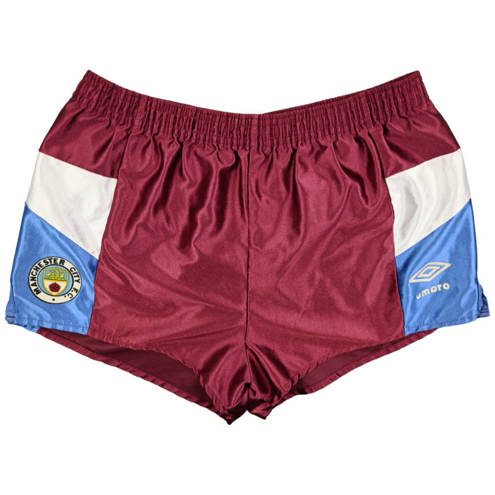 Short Manchester City 1990-92 Umbro Domicile Vintage – Taille S